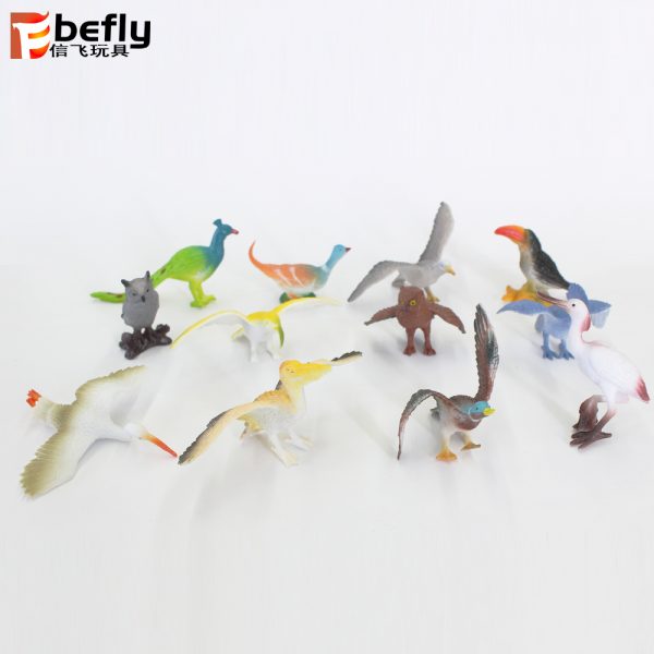 12 Kinds of birds plastic animal model toy