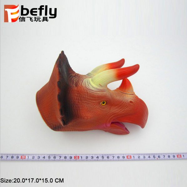 Pretend play toy soft hand realistic dinosaur puppet for kids