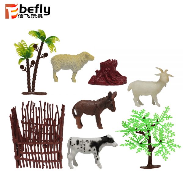 Hollow farm animal toy set