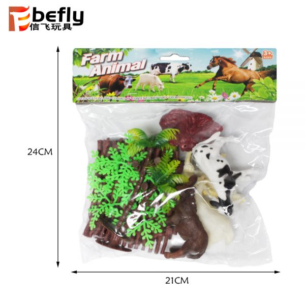 Hollow farm animal toy set