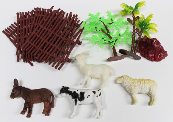 Hollow farm animal toy set
