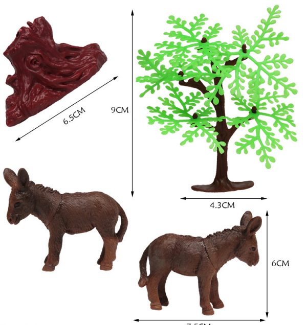 Hollow farm animal toy set
