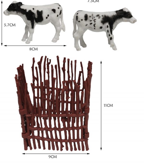 Hollow farm animal toy set