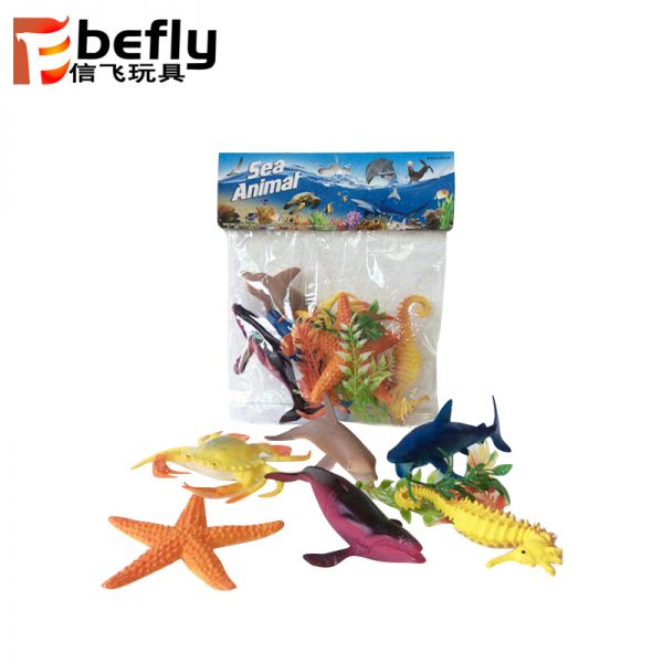 6pcs Sea animal set with plants