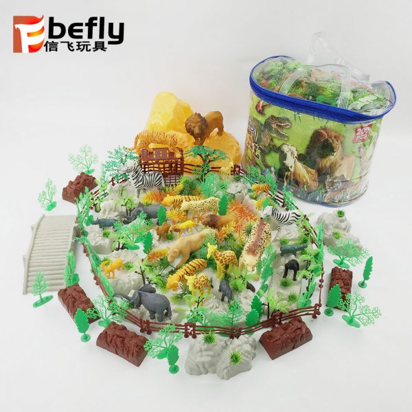 Mini model plastic wild animal toy sets