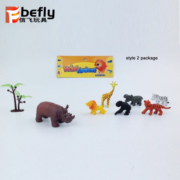 Cartoon mini plastic animal toys
