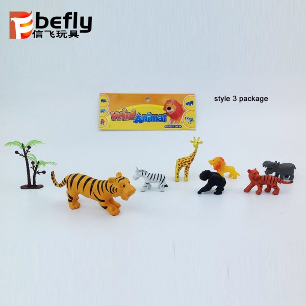 Cartoon mini plastic animal toys