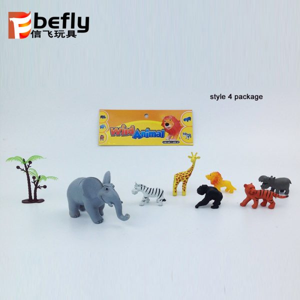 Cartoon mini plastic animal toys
