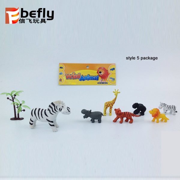 Cartoon mini plastic animal toys