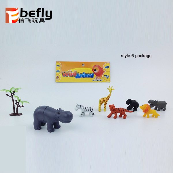 Cartoon mini plastic animal toys