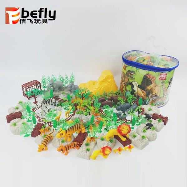 Animal toy set for kids DIY pretend play