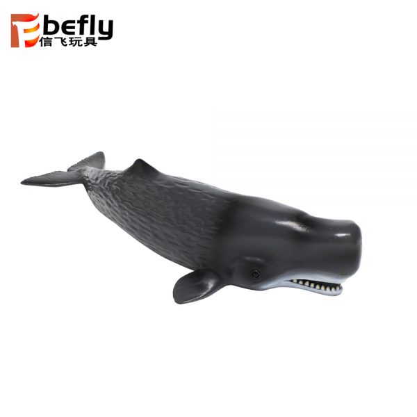 Sperm whale plastic sea animals realistic model toy