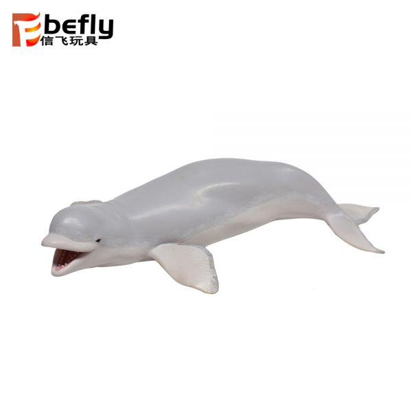 White whale plastic sea animals realistic model toy