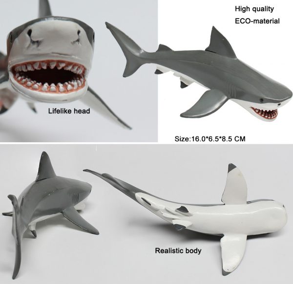 Plastic shark ocean animals model toy