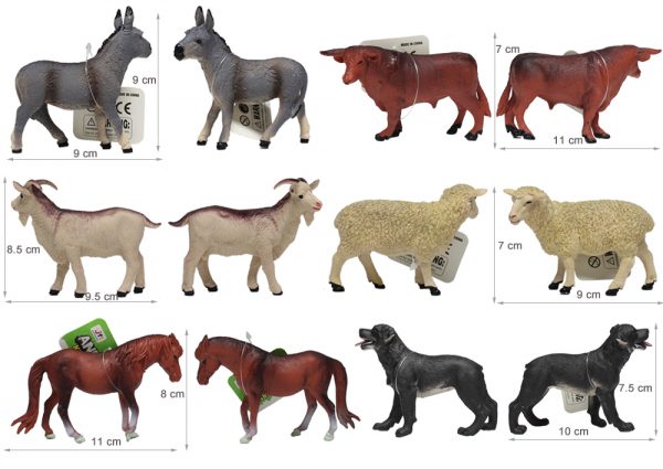 4.5 inch Plastic farm animal toy