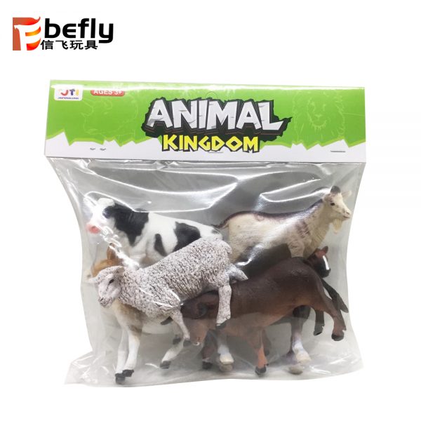 5.5'' Plastic farm animal toy set