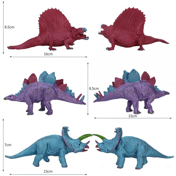 21pcs in 1 set plastic dinosaur toy