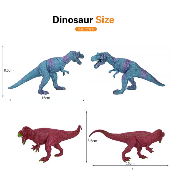 21pcs in 1 set plastic dinosaur toy