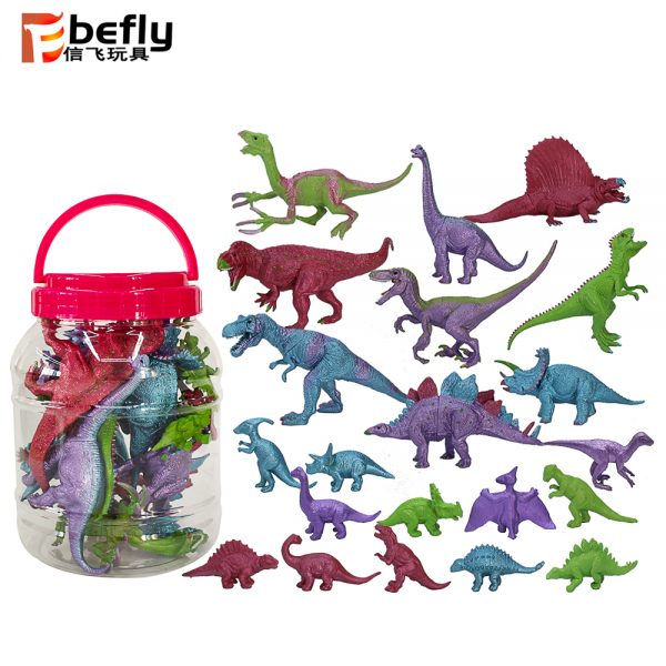 21pcs in 1 set plastic dinosaur toy
