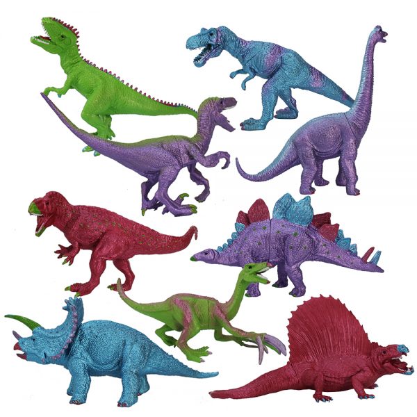 21pcs in 1 set plastic dinosaur toy