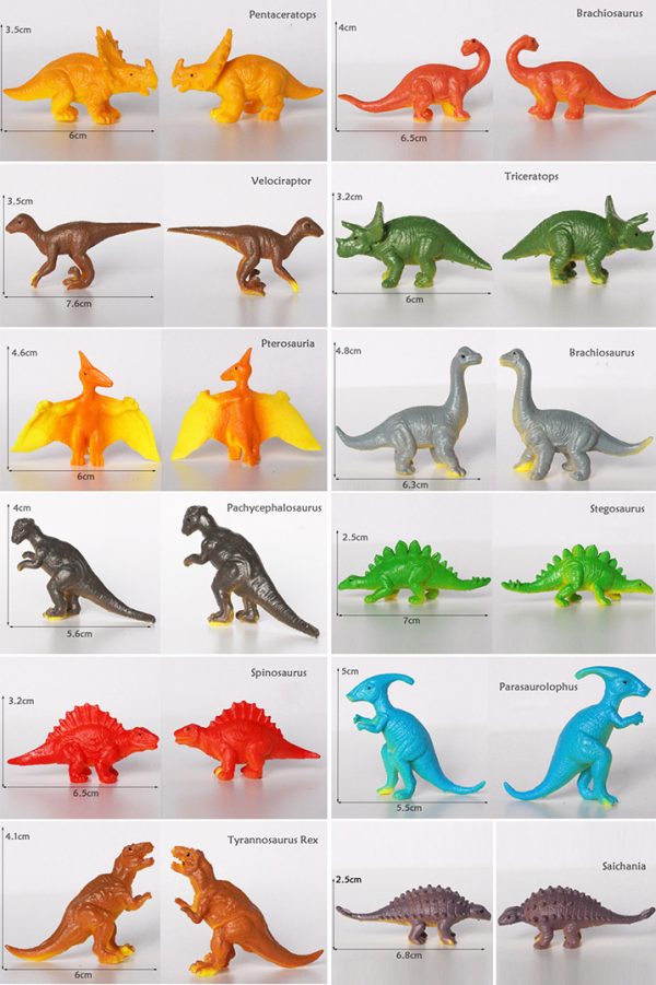 Mini plastic dinosaur toy filled easter egg