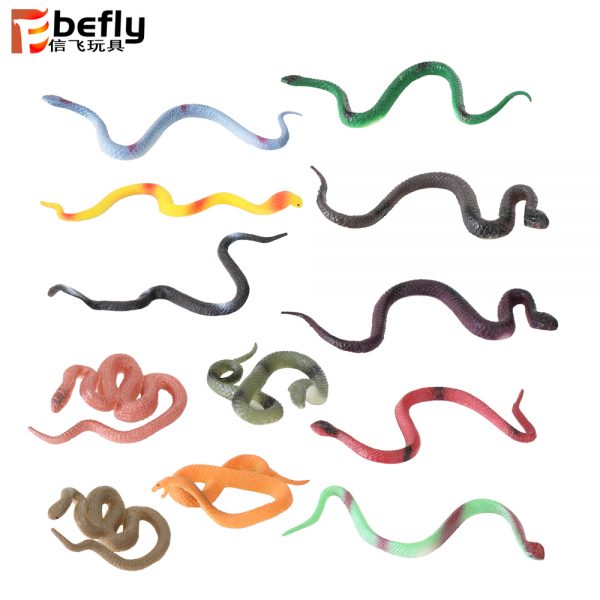 12pcs Reptile snake mini plastic animals toys