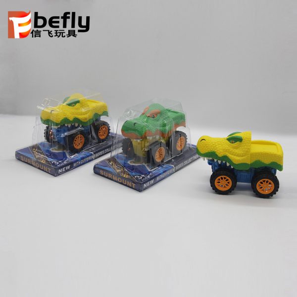 Crocodile model toy plastic animal friction car
