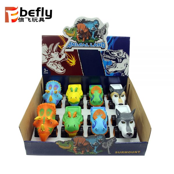Animal dinosaur model plastic friction power toys cars