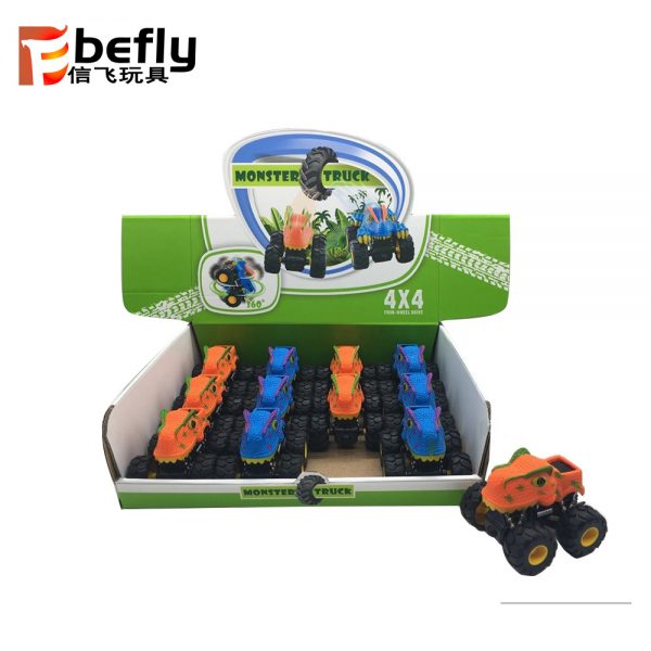 360 rotating kids T-rex dinosaur plastic friction car toy
