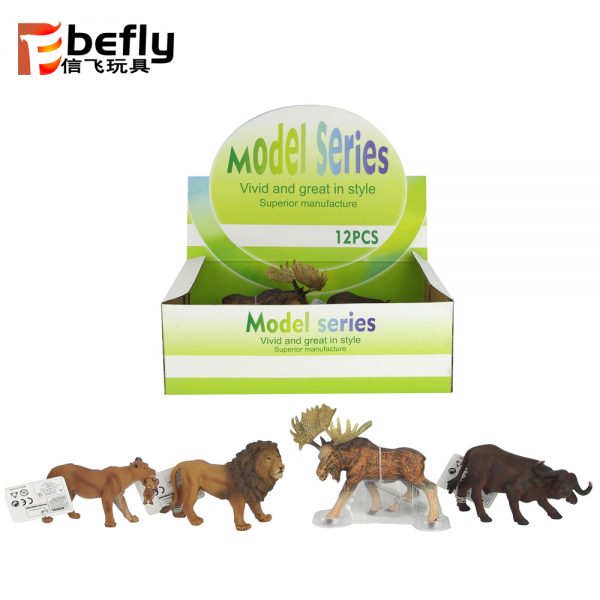 Buffalo lion moose model wild animal toy