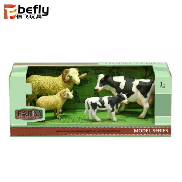 Solid farm animal mini plastic toys