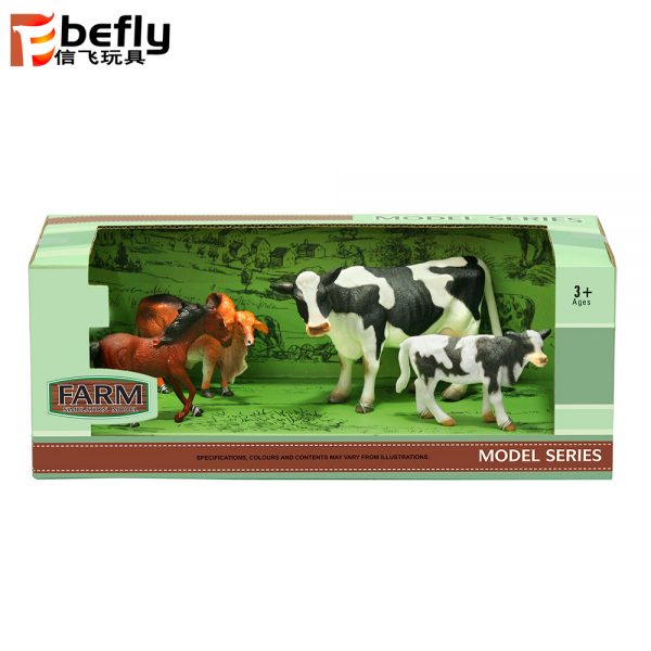 Solid farm animal mini plastic toys