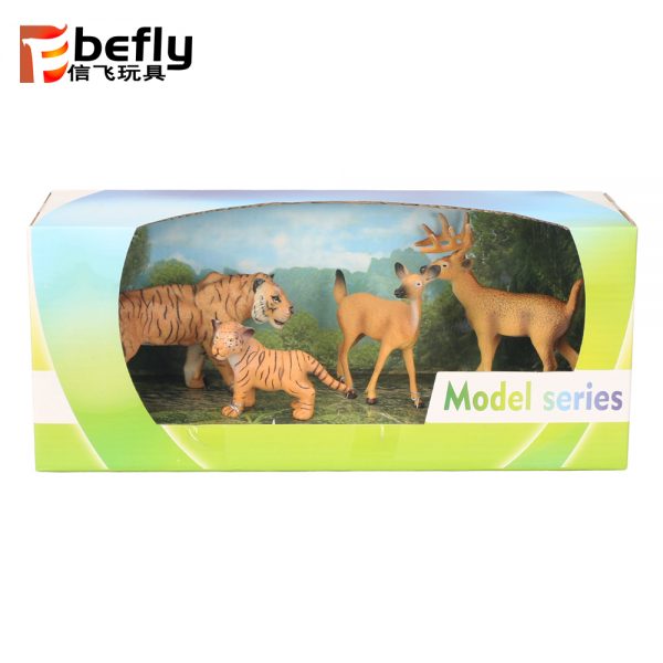 Simulations tiger model plastic reindeer toy animal
