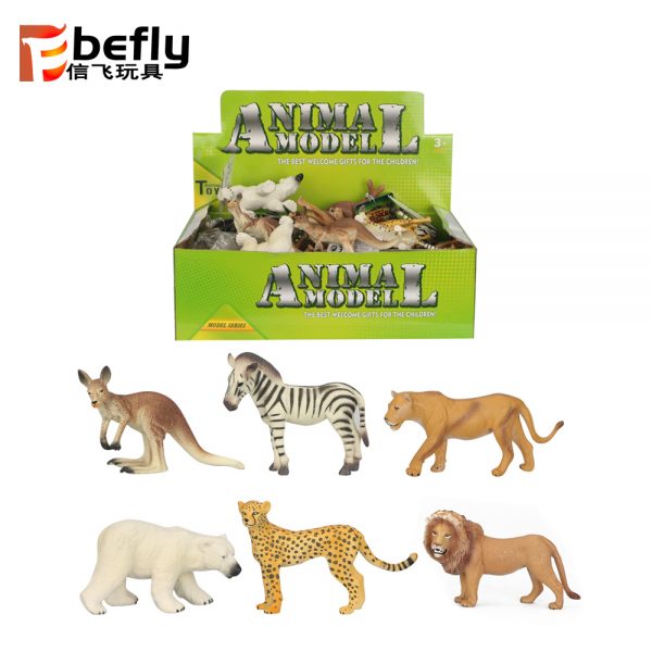 Vivid plastic jungle animal wild animal toys