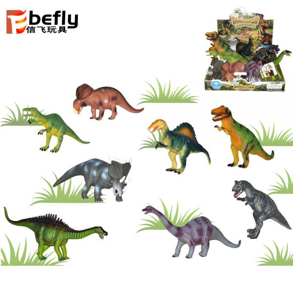 8 kinds vinyl stuffed dinosaur toys