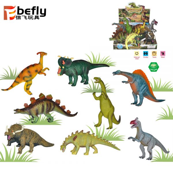 Vinyl stuffed dinosaur toy for children