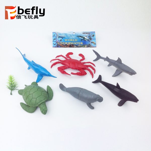 Sea animal model soft plastic toy