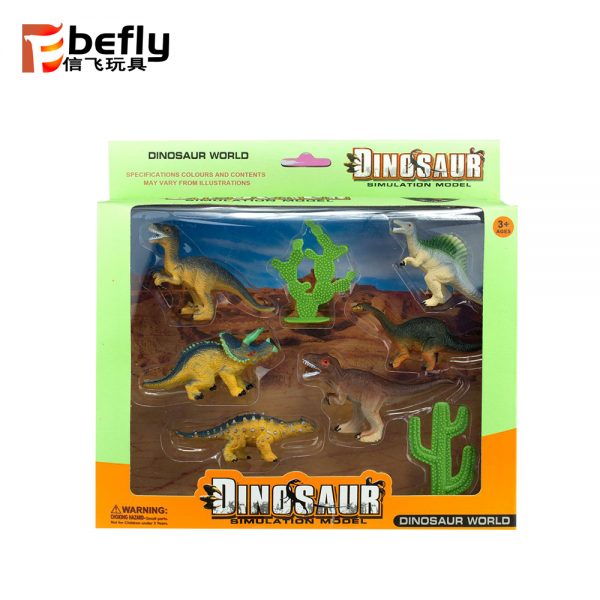 Plastic mini dinosaur model toy