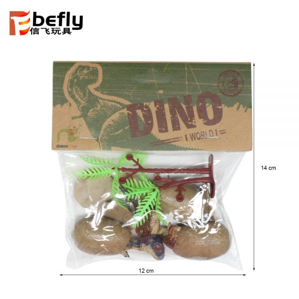 Realistic mini dinosaur egg with little dinosaur