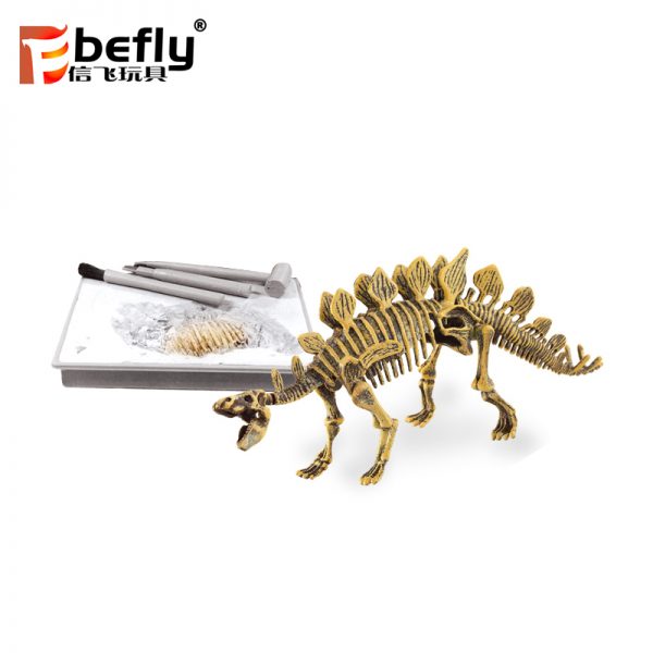 Plastic Dinosaur science fossil kit diy toy
