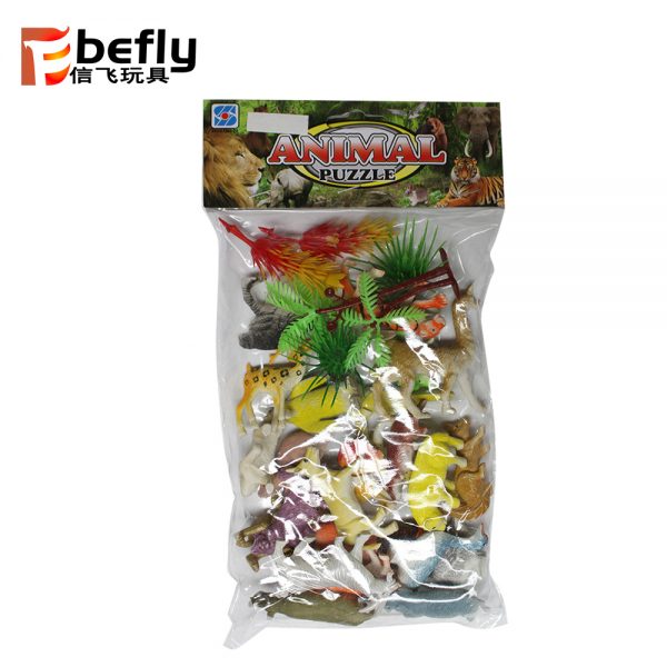 Small hollow plastic animal toy