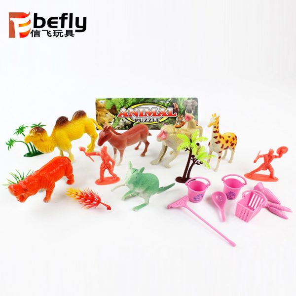 Hollow plastic zoo animal model toy