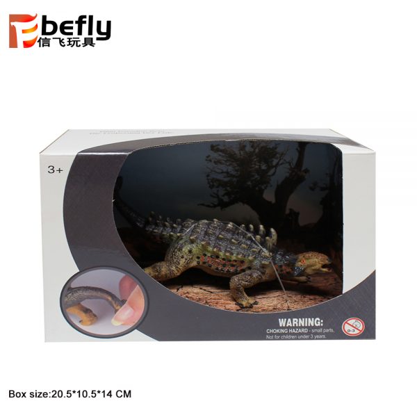 Saichania model plastic soft TPR solid dinosaur toy