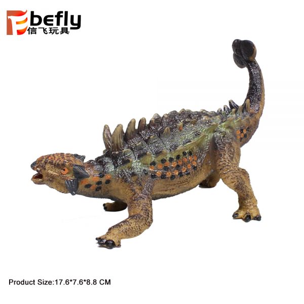 Saichania model plastic soft TPR solid dinosaur toy