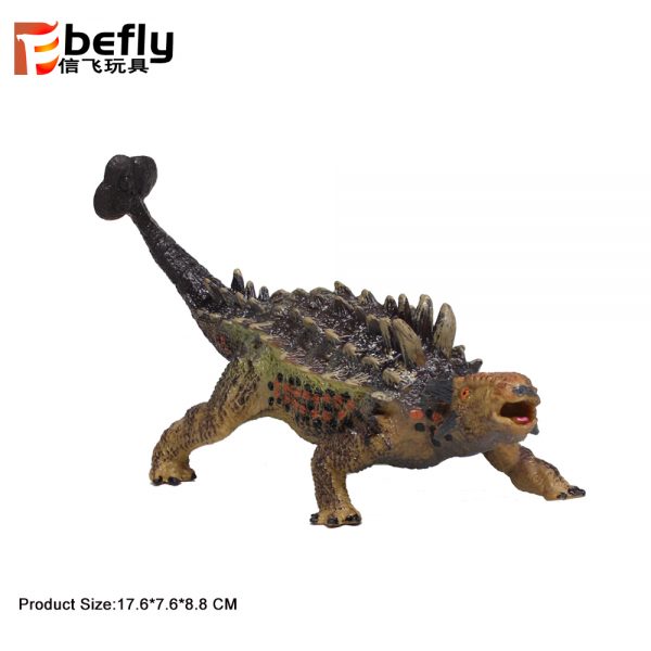 Saichania model plastic soft TPR solid dinosaur toy