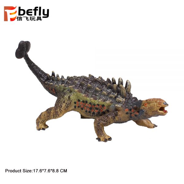 Saichania model plastic soft TPR solid dinosaur toy