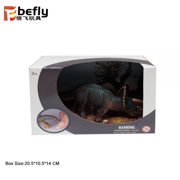 TPR material Triceratops soft dinosaur model