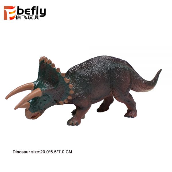 TPR material Triceratops soft dinosaur model
