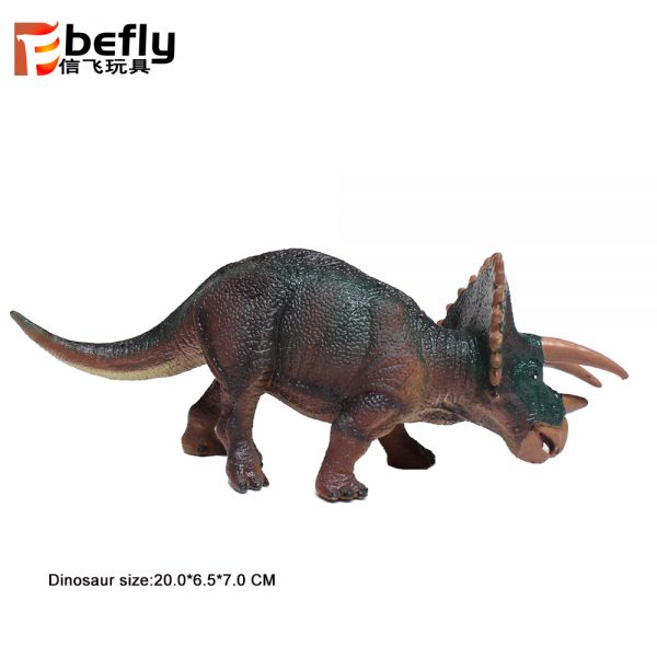TPR material Triceratops soft dinosaur model