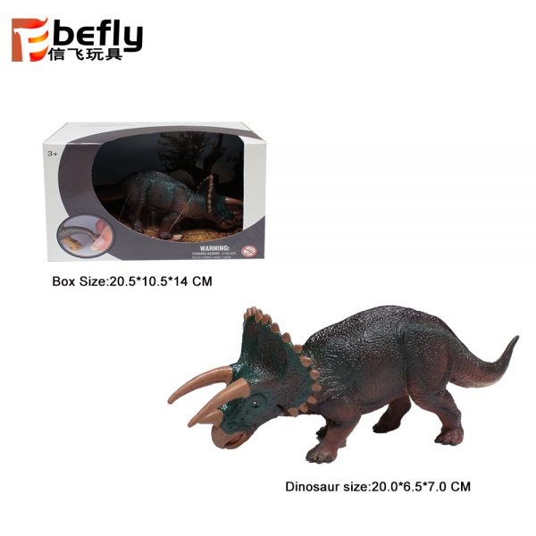 TPR material Triceratops soft dinosaur model